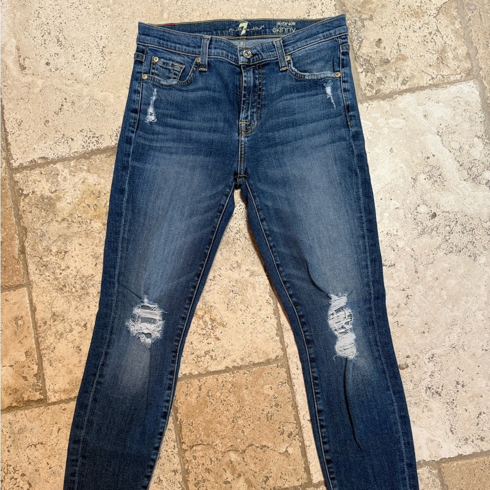 7 For All Mankind The Ankle Skinny Jeans